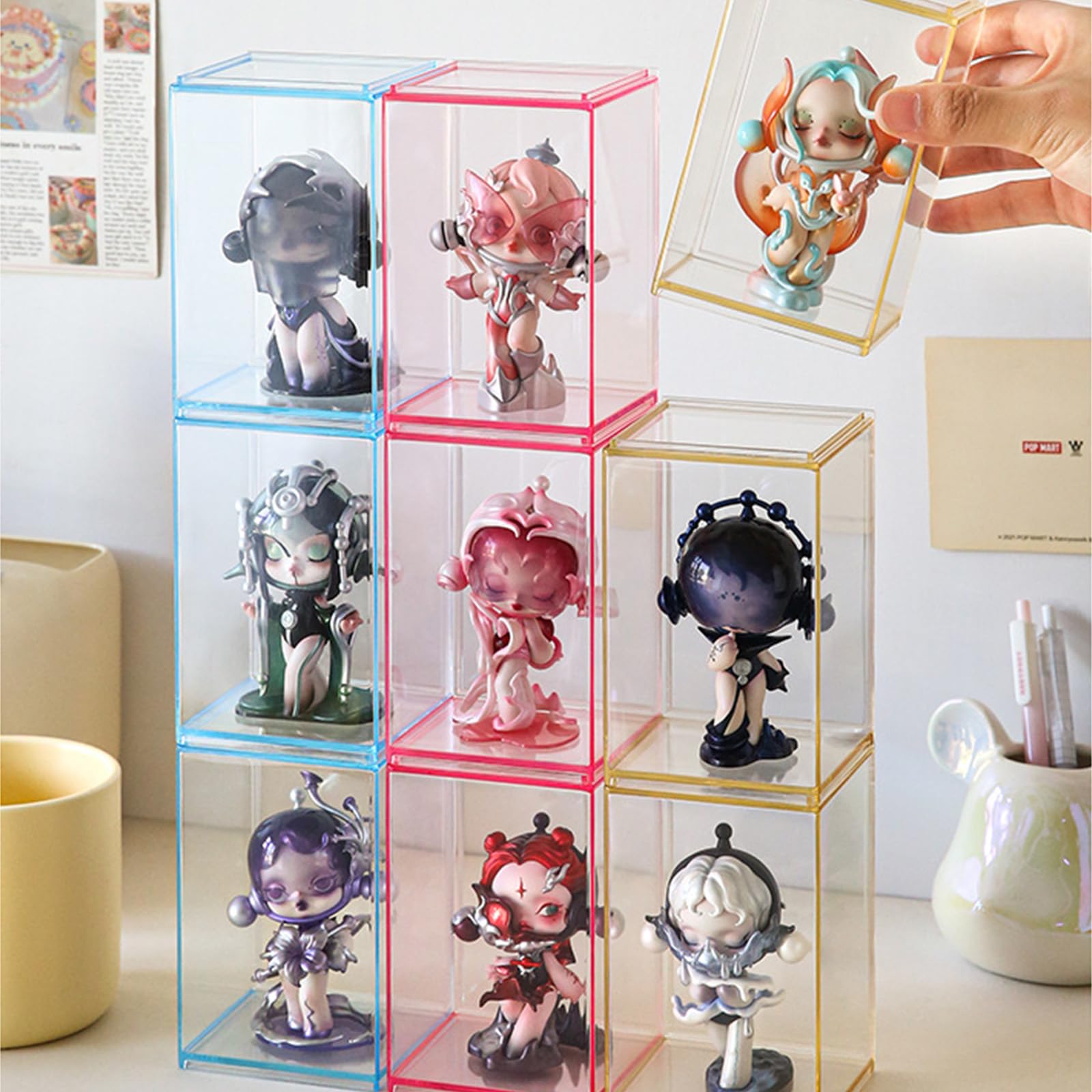 Pop Display Shelf - Акриловая витрина, красочные фигурки для фигурок,