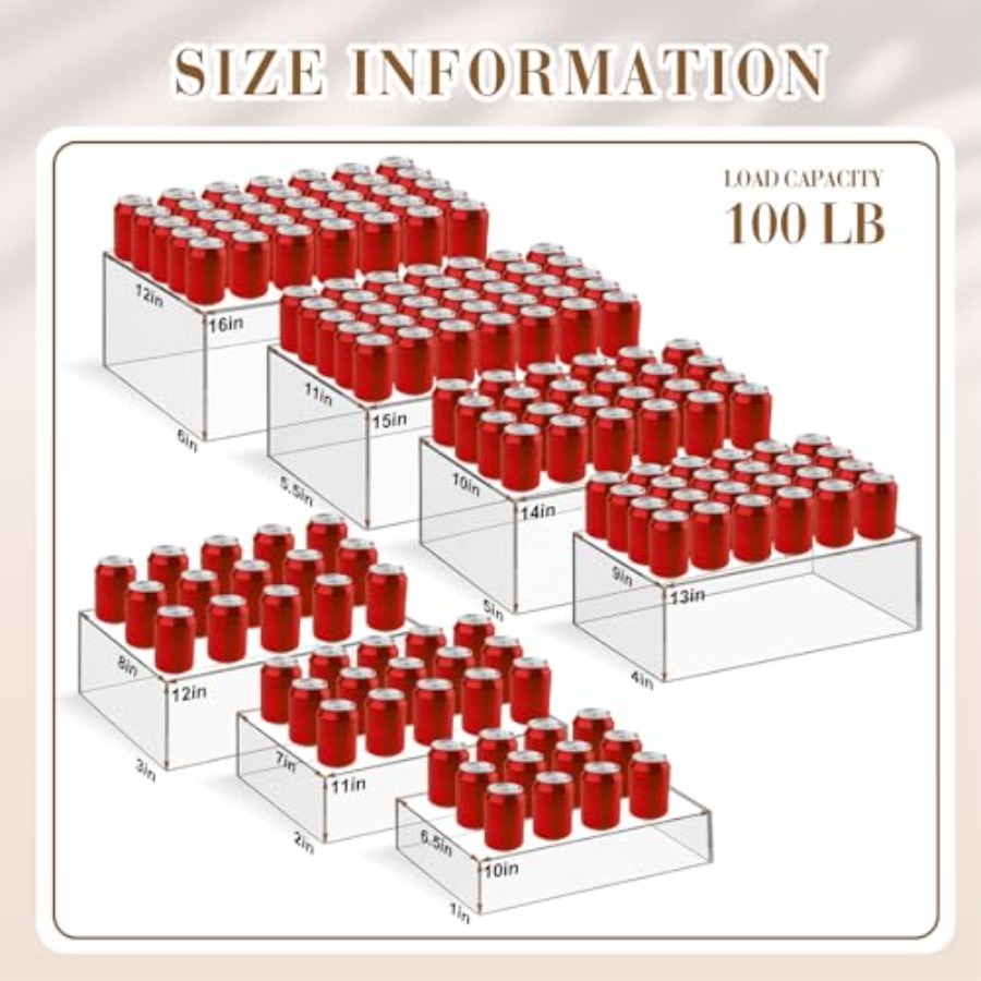 Набор из 7 очень больших подст – обзор и цена Display Risers Set
